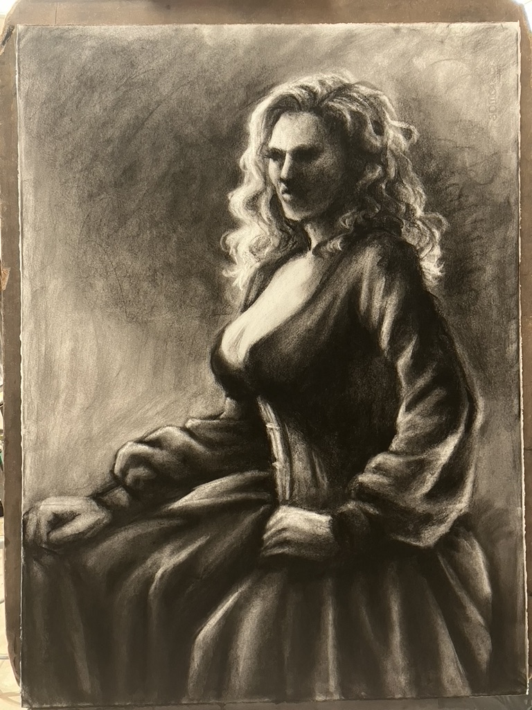 Charcoal Natalia Vampire Gown